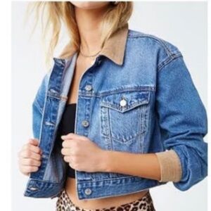 NWT F21 Denim Corduroy Jacket